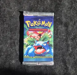 Pokemon Base Set Booster Pack - Sealed Spanish Venusaur Pack - 21.18g - Image 3