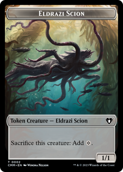 ELDRAZI SCION TOKEN x4 mtg NM Commander Masters Double Sided - Image 1