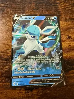Pokemon TCG Glaceon V Evolving Skies 040/203 Holo Ultra Rare - Image 1