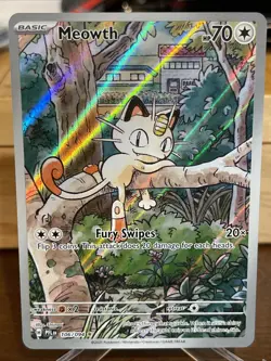 Meowth 106/094 Pokemon TCG Phantasmal Flames Illustration Rare - Image 1