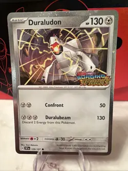 [Stamped] Duraludon 129/191 Surging Sparks Stamped Cosmo Foil, Pokemon TCG Promo - Image 1