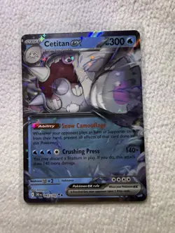 Cetitan Ex 65/182 Pokemon TCG S&V Destined Rivals Double Rare Holo NM - Image 1