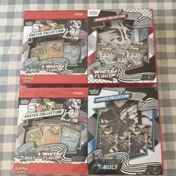 Pokemon TCG Scarlet & Violet Black Bolt & White Flare Binder Poster 2-Box Set - Image 1