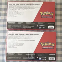 Pokemon TCG Scarlet & Violet Black Bolt & White Flare Binder Poster 2-Box Set - Image 2