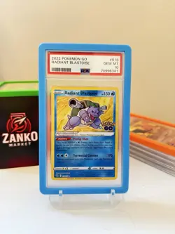 Pokemon TCG Radiant Blastoise Holo Card Pokemon Go 018/078 PSA 10 - Image 1