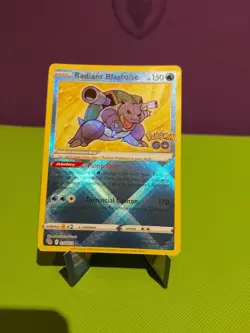 Pokemon TCG Radiant Blastoise Holo Card Pokemon Go 018/078 Mint - Image 2