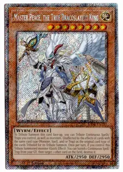 Yu-Gi-Oh! Master Peace, the True Dracoslaying King Platinum Rare RA04-EN283 - Image 1
