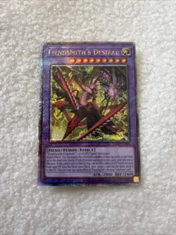 Yugioh Fiendsmith's Desirae RA04-EN056 (Quarter Century Secret Rare Stamp) NM - Image 1