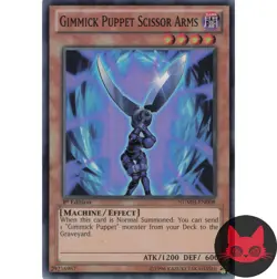 Yugioh Gimmick Puppet Scissor Arms NUMH-EN008 Super Rare 1st Edition NM - Image 1