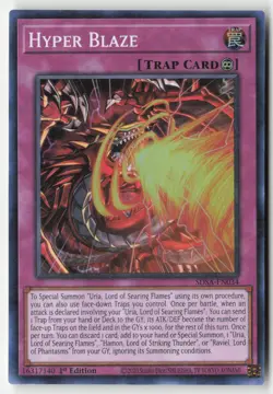 Yugioh - Hyper Blaze SDSA-EN034 1st Edition - Structure Deck: Sacred Beasts - Image 1