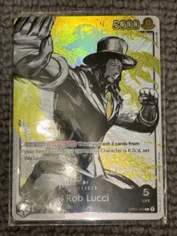 One Piece Card Game Rob Lucci Alternate Art OP03-076 English Card - Image 1