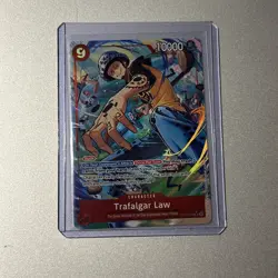 2025 One Piece Trafalgar Law (Alt Art) OP14-009 SR The Azure Sea’s Seven - Image 1