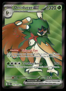 Pokemon Cards Decidueye ex 100/088 Perfect Order Holo Ultra Rare NM - Image 1