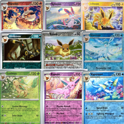 Pokemon 9 Card Eeveelution Set – Value Set – Great Binder Cards - Reverse Holo - Image 2