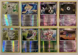 Vintage Pokemon Mid-Era Card Lot Of 8 Various Sets 2007-2009 Reverse Holo Rares - Image 1