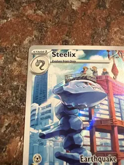 Pokemon TCG Steelix Paradox Rift Holo Card 208/182 Illustration Rare - Image 2
