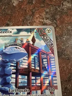 Pokemon TCG Steelix Paradox Rift Holo Card 208/182 Illustration Rare - Image 3