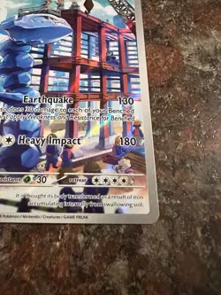 Pokemon TCG Steelix Paradox Rift Holo Card 208/182 Illustration Rare - Image 4