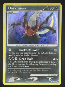 Pokemon TCG Darkrai Great Encounters Holo Rare Card 4/106 - Image 1