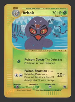 Arbok Reverse Holo Expedition 3/165 ENG - Pokemon Card Rare - Image 1