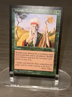 MTG - Magic The Gathering - Worldly Tutor - Mirage LP (B) - Image 1