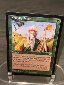 MTG - Magic The Gathering - Worldly Tutor - Mirage LP (B) - Image 3