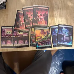 MTG TMNt Foil Full Art Land Lot - Image 1