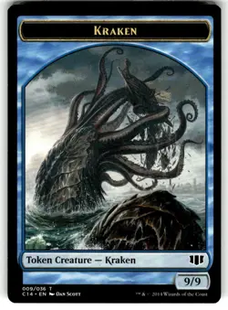 MTG Zombie Kraken Token Commander 2014 009/036 - Image 1