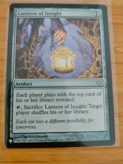 MTG Lantern of Insight The List M/NM Free UK P&P - Image 1