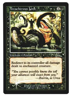 Magic The Gathering MTG - Urza's Legacy ULG 1999 - #71 Treacherous Link FOIL - Image 1