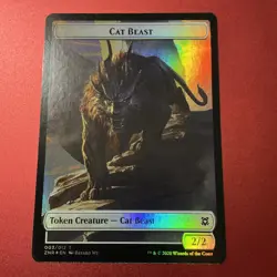 Cat Beast (003) Insect (007) Foil Token Zendikar Rising ZNR MTG Magic - Image 1