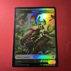 Cat Beast (003) Insect (007) Foil Token Zendikar Rising ZNR MTG Magic - Image 2
