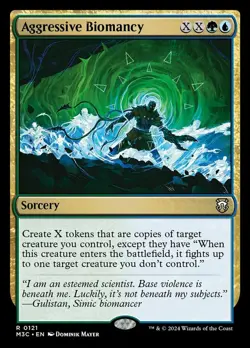x1 Aggressive Biomancy R MTG Commander: Modern Horizons 3 M/NM, English - Image 1