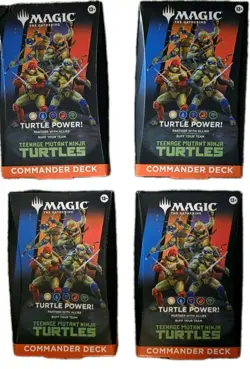 Magic: The Gathering Teenage Mutant Ninja Turtles Commander Deck 4-BOXES - Image 1