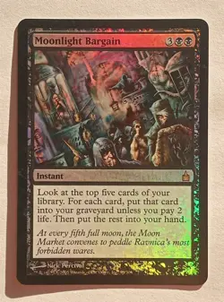 Magic MTG - Moonlight Bargain (Foil) - Ravnica City of Guilds - LP - Image 1