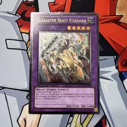 YUGIOH GLADIATOR BEAST ESSEDARII EXVC-EN086 ULTIMATE NM - Image 1