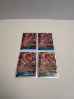 4x Sanji OP11-051 - One Piece TCG English - SR Foil Playset NM - Image 1