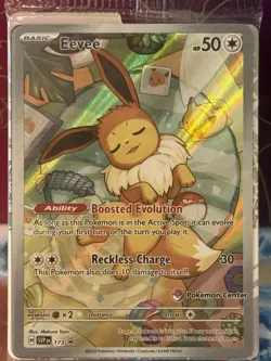 Pokemon Eevee SVP 173 Pokemon Center Stamped Prismatic Evolutions Promo Sealed - Image 2