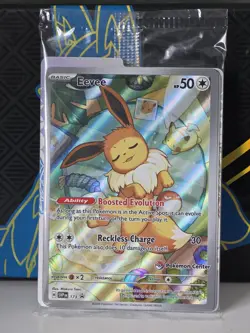 Eevee 173 Pokemon Center ETB Prismatic Evolutions Stamped Promo SEALED #1 - Image 1
