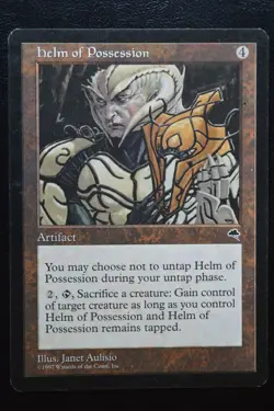 Magic The Gathering MTG HELM OF POSSESSION Tempest LP Lightly Played - Image 1