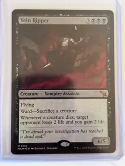 MTG English Vein Ripper NM Foil Murders at Karlov Manor Pack Fresh - Image 1
