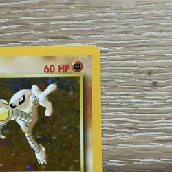 Pokemon TCG Hitmonlee 7/62 Fossil Set Holo Rare Card Vintage WOTC 1999 LP - Image 3