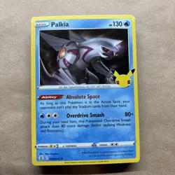 Pokemon Palkia TCG Celebrations Holo Rare Card 004/025 - Image 1