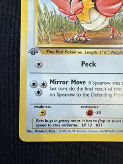 Pokemon TCG Jungle Spearow Card 62/64 Regular Common 1st Edition NP - Image 5