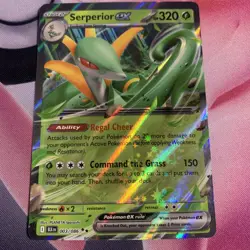 Serperior ex - 003/086 - Double Rare - Black Bolt - Pokemon Card - NM/M - Image 2