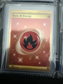 Pokemon Gold Fire Energy TCG Secret Rare Card Obsidian Flames SV03 230/197 - Image 1