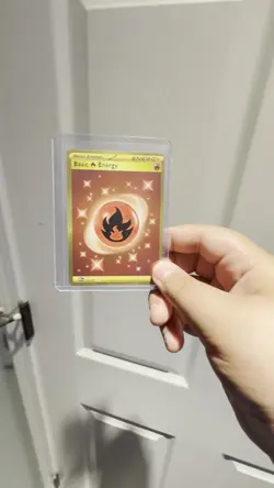 Pokemon Gold Fire Energy TCG Secret Rare Card Obsidian Flames SV03 230/197 - Image 2
