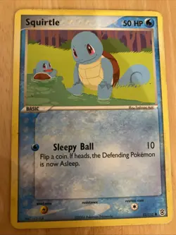 Pokemon Squirtle TCG 82/112 Fire Red & Leaf Green Regular Card - Image 1