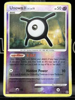Unown X 71/132 Reverse Holo Uncommon Secret Wonders Pokemon card MP - Image 3