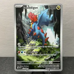 Druddigon - White Flare WHT 151/086 Illustration Rare IR Pokemon Card NM - Image 1